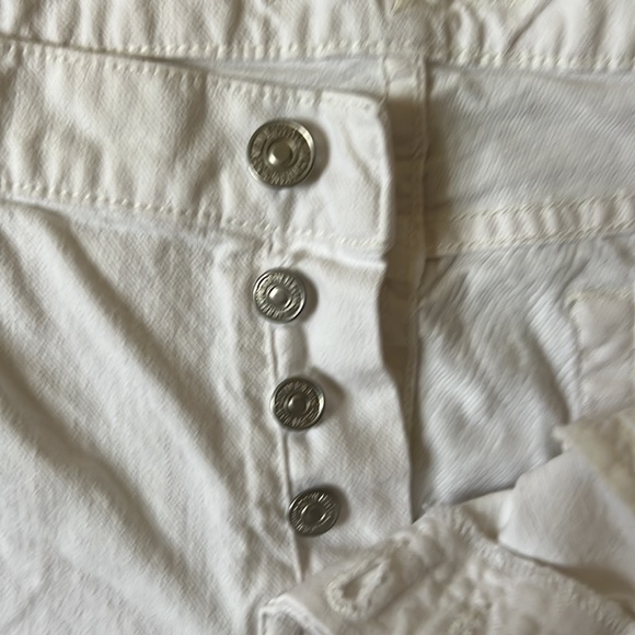 7 For all mankind vintage white shorts , Sz 27 - Picture 2 of 4